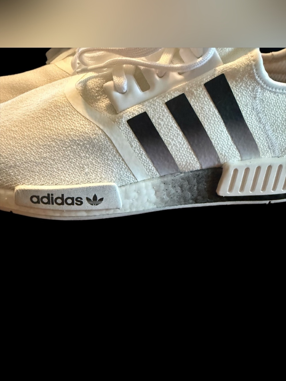 Adidas Mens Boost NMD R1 EG7410 White Running Shoes Sneakers Size 13 Nice - Picture 6 of 8